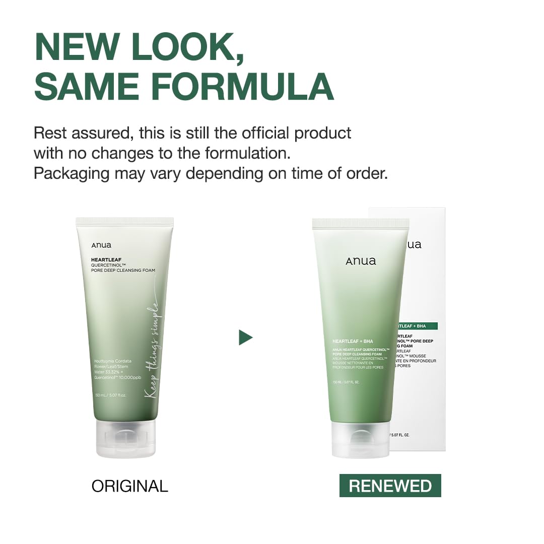 Anua - Heartleaf Quercetinol Pore Deep Cleansing Foam + BHA 150ml