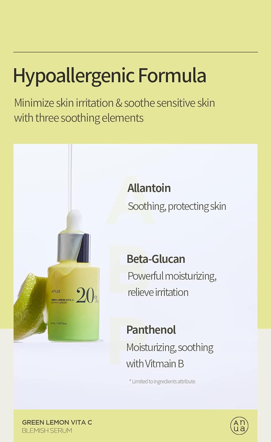 Anua - Green Lemon Vita C Blemish Serum 20g