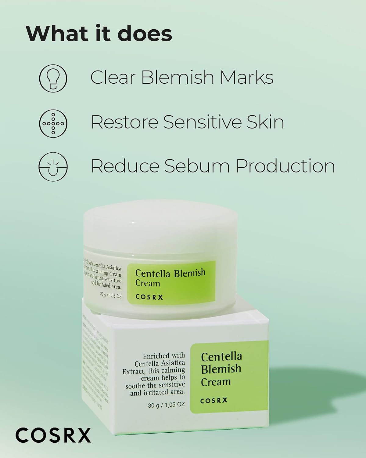 Cosrx - Centella Blemish Cream 30g